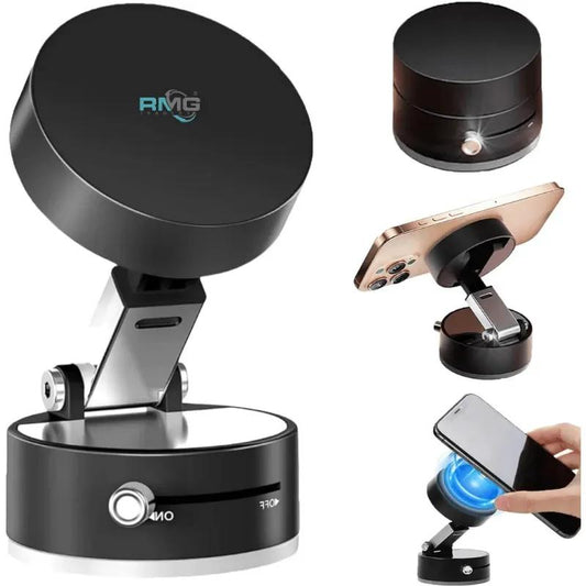 360° Rotating Magnetic Car Phone Holder – Strong Suction Dashboard Mount for All Smartphones