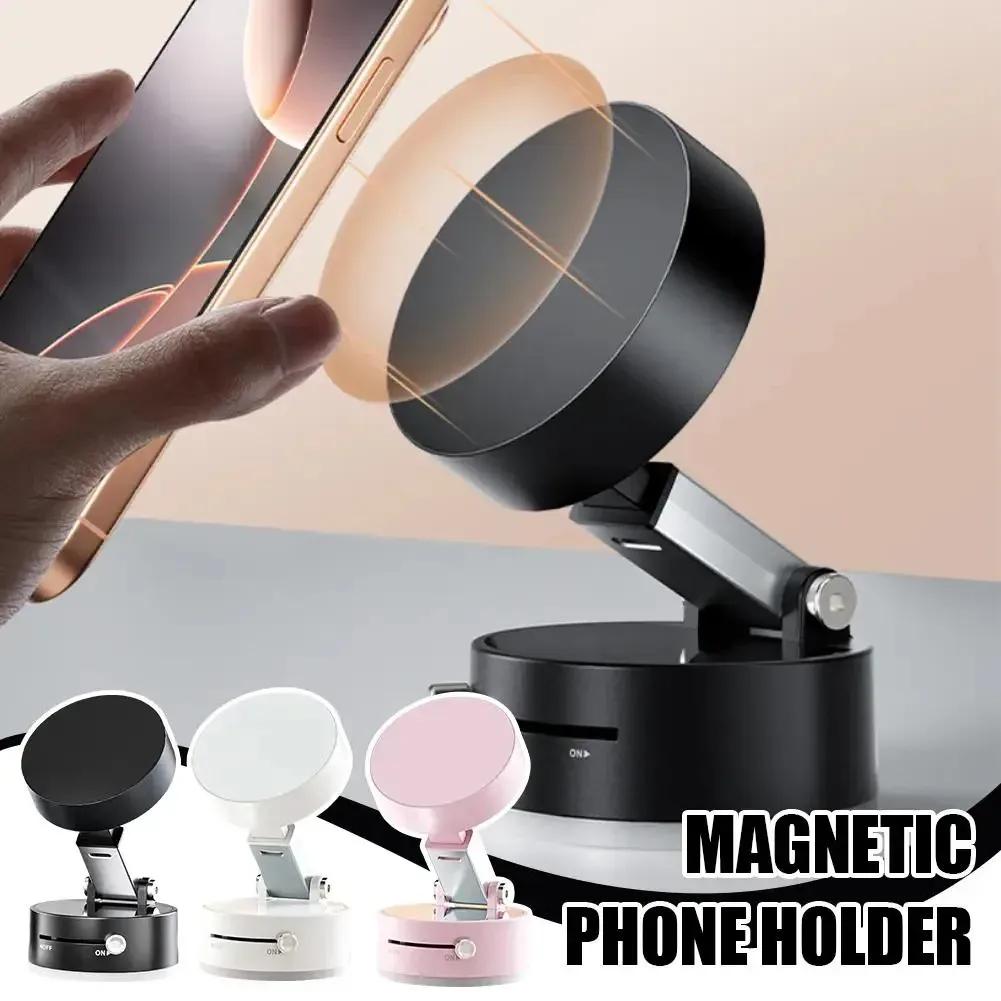 360° Rotating Magnetic Car Phone Holder – Strong Suction Dashboard Mount for All Smartphones