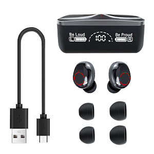 TWS M90 Pro Wireless Stereo Earphones Noise Cancelling Earbuds LED Display Gaming Headset Stereo Earbud
